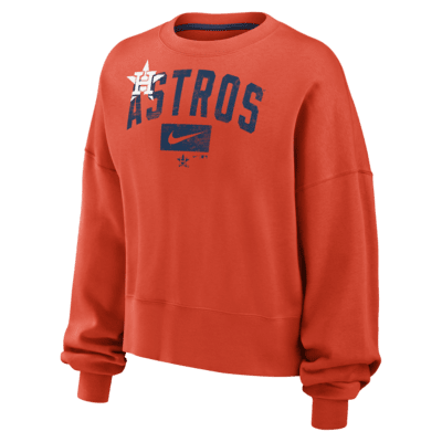 売れ筋商品|||ナイキ パーカー・スウェットシャツ アウター レディース Men's Orange Houston Astros Statement Ball Game Fleece Pullover Sweatshirt Orange Women's Houston Astros Nike Orange Oversized High Hip